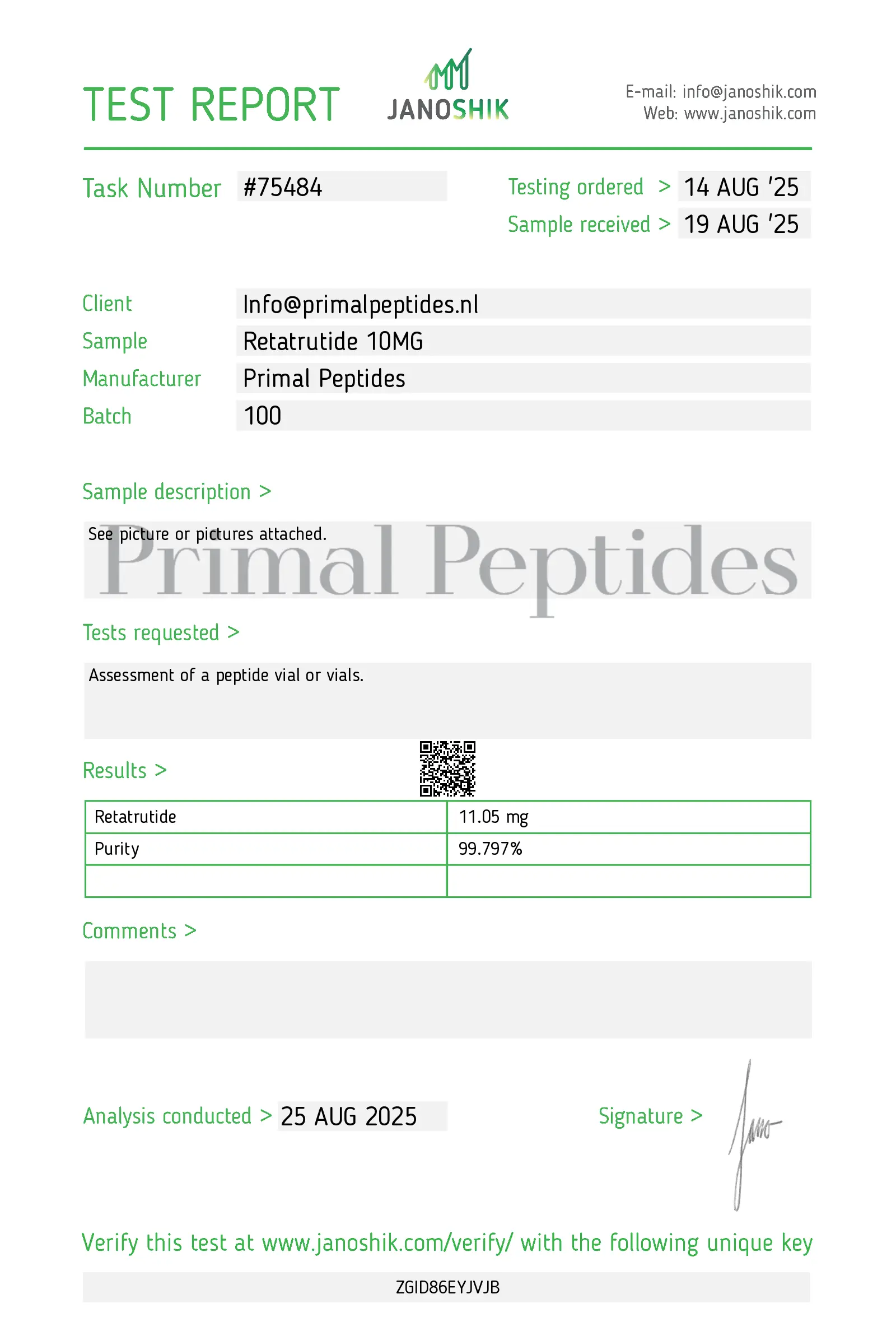 Test-Report-Retatrutide-10MG